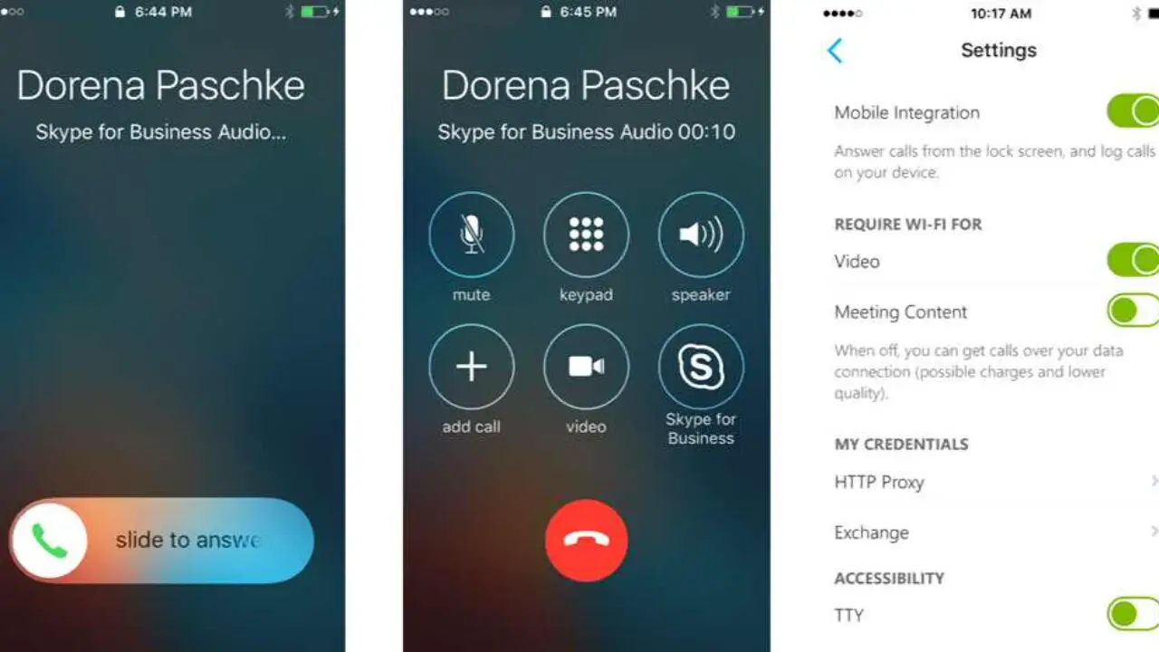 Skype For Business With Ios Callkit Details