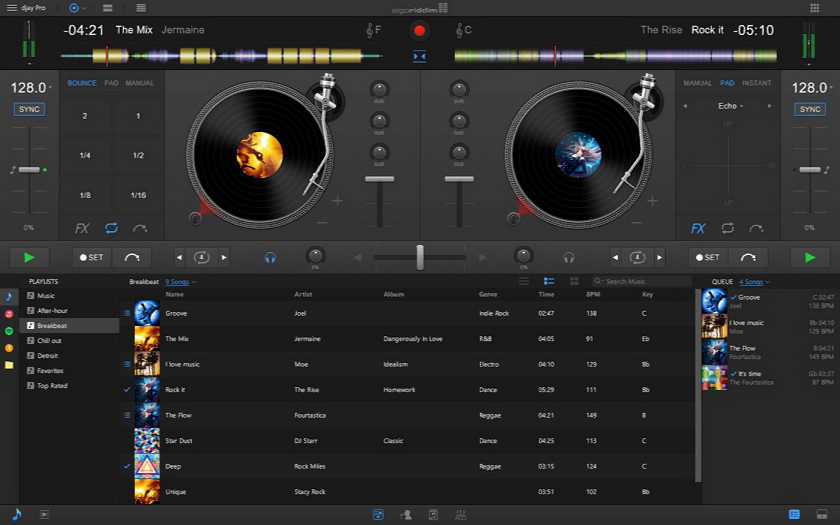 How to reload charts on djay pro