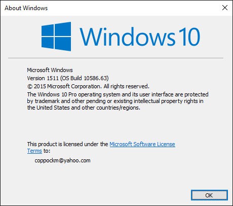 Windows 10 PC build 10586.63 is out
