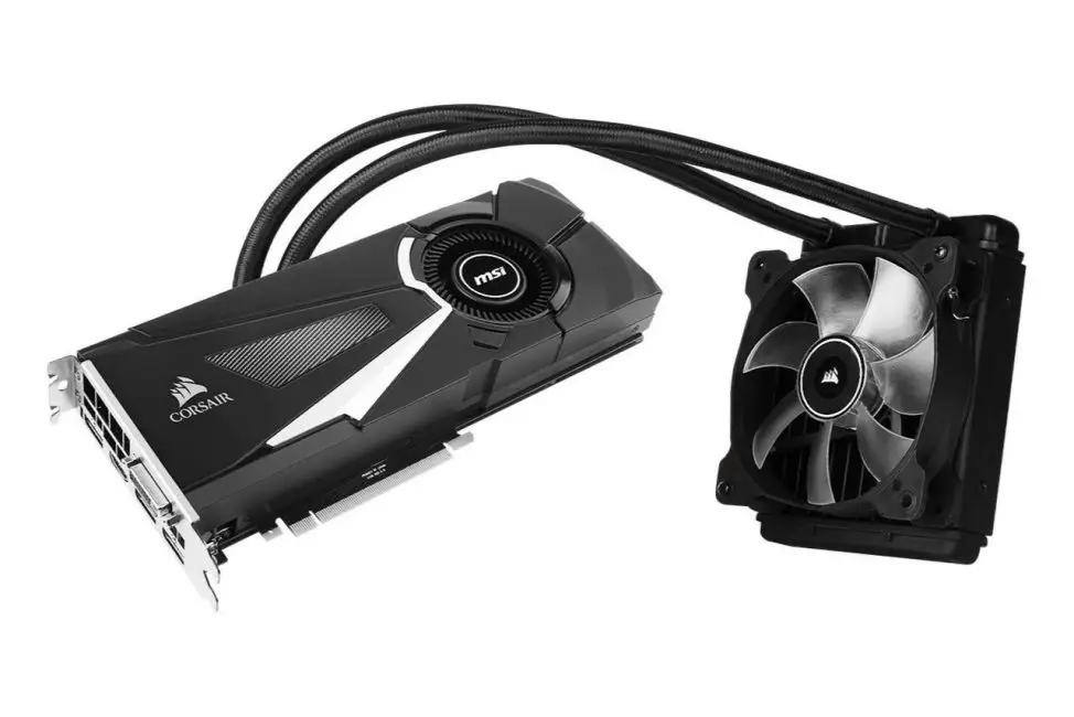 MSI GeForce GTX 1080 with Corsair liquid cooling
