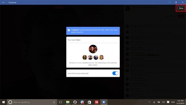 Facebook Live for Windows 10