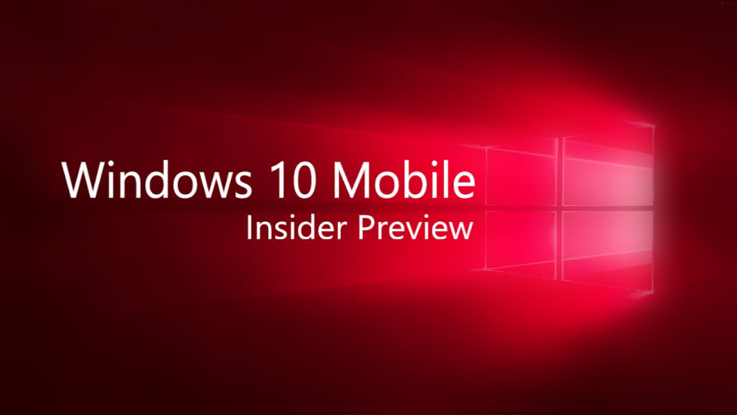 Windows 10 Mobile insider build 10.0.14361