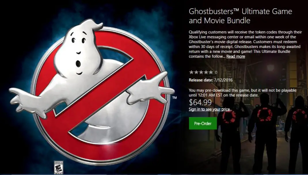 Ghostbusters Game And Movie Bundle Available For Digital Pre-order On Xbox One