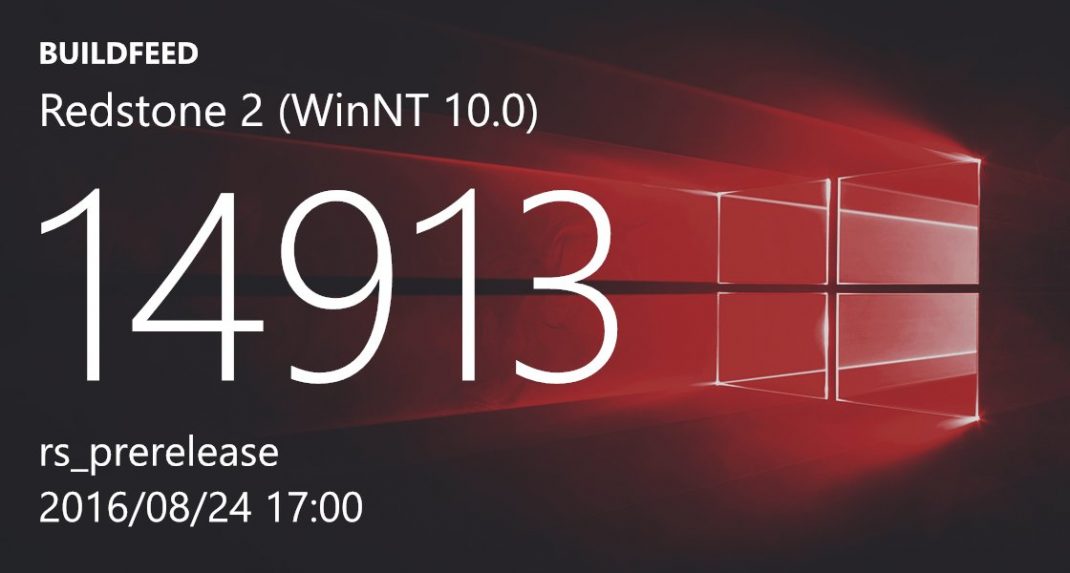 Windows 10 Redstone 2 build 14913 (10.0.14913.1000) info