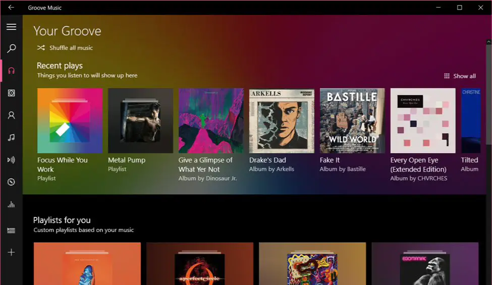 Groove Music App version 3.6.2438.0