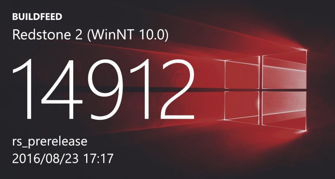 Windows 10 Redstone 2 build 14912 (10.0.14912.1000) info