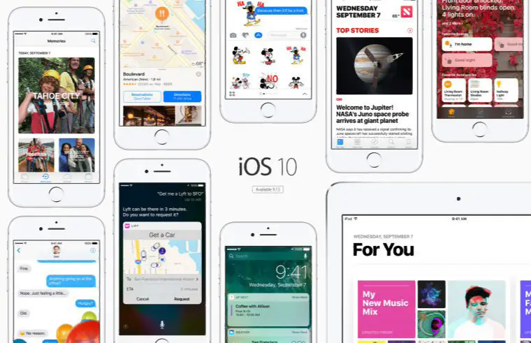 Apple iOS 10 upgrade