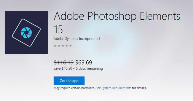 Adobe Photoshop Elements 15