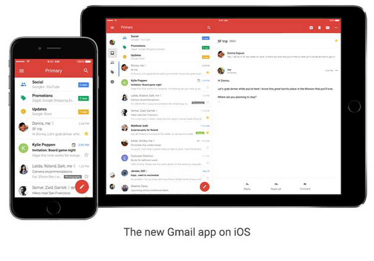 Gmail app for iOS