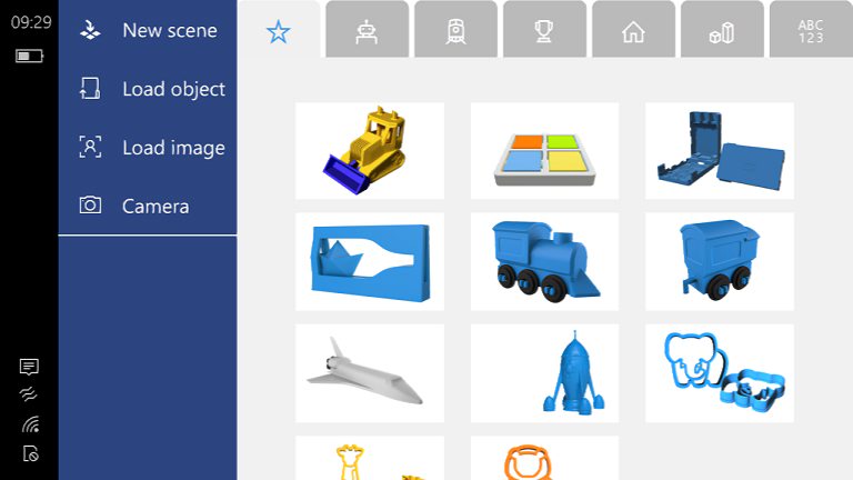 Microsoft 3D Builder app for Windows 10 mobile