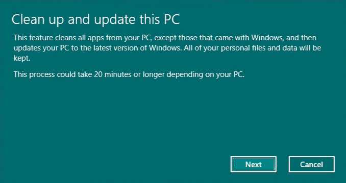 New ‘Clean up and Update’ hidden feature in latest Windows 10 insider build