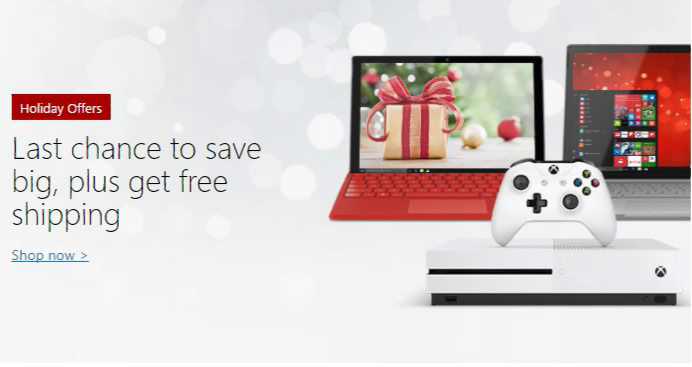 Microsoft Store UK holiday offer