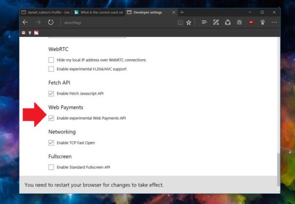 Payments Request API support coming to Microsoft Edge