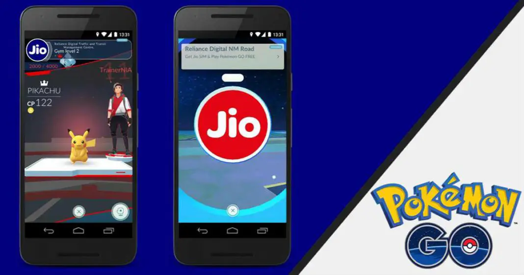 Pokémon GO launched in India JIO