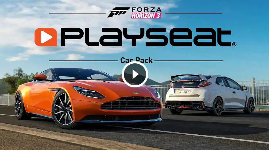 Forza Horizon 3 Playseat Car Pack will be available for download tomorrow