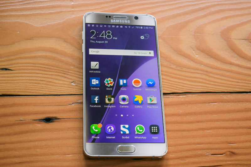 Software update for Galaxy Note 5