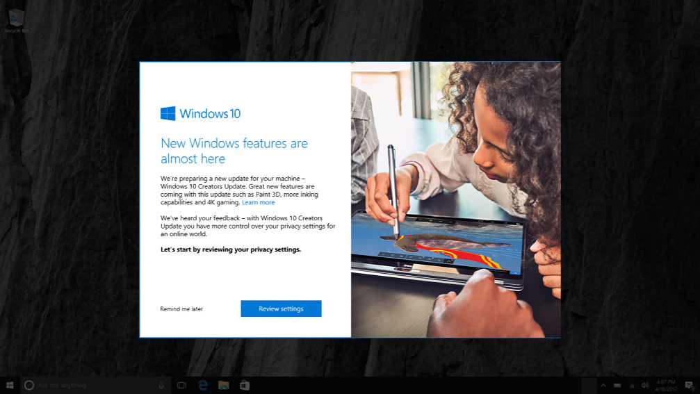Windows 10 Creators Update will bring more user control over updates
