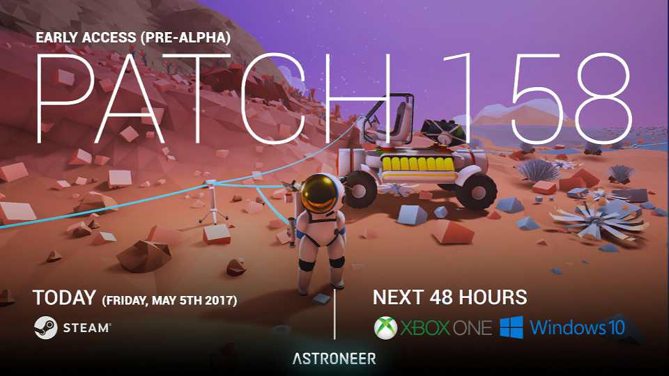 Astroneer patch 158 is now available for download