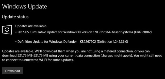 Windows 10 update KB4020102 direct download links