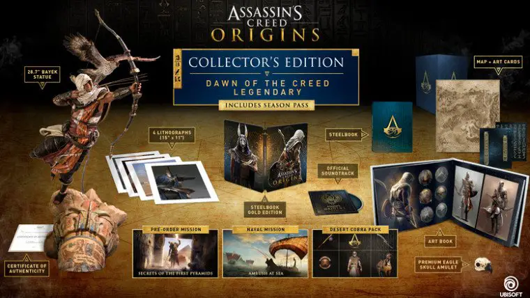 Assassin’s Creed Origins Legendary Edition will cost $799.99