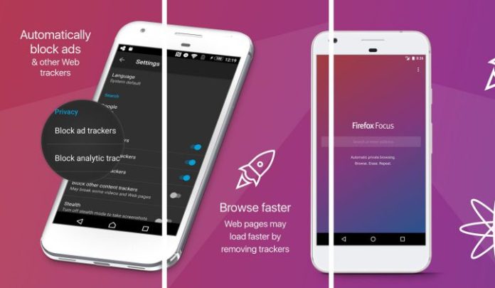 Firefox Focus Private Browser for Android-sihmar