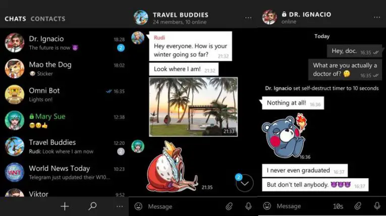 Telegram Messenger 2.8.0.0 released on Windows Mobile with fixes