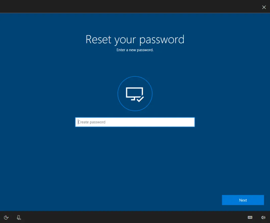 Windows 10 Account Password Recovery option sihmar