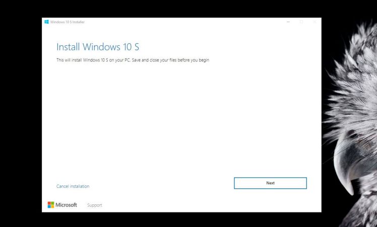 Install Windows 10 S on Windows 10 PCs