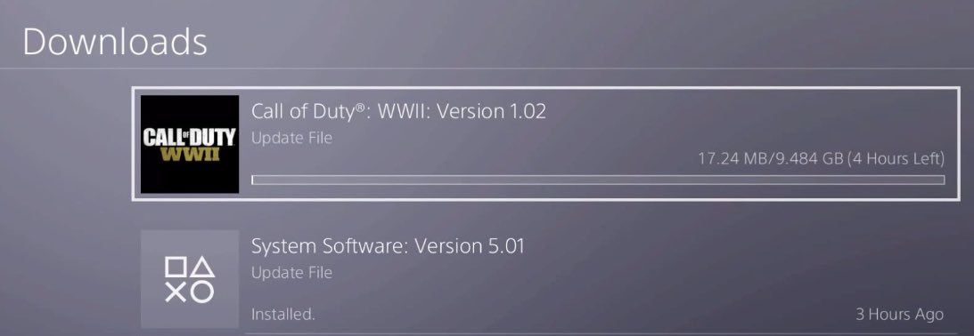 Call of Duty WWII version 1.02