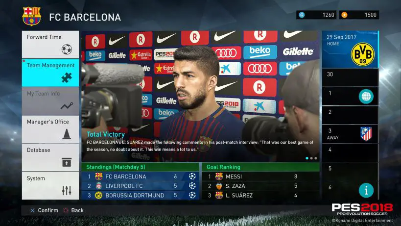 PES 2018 update 1.02 adds 117 Face Updates, 10 Boots & More