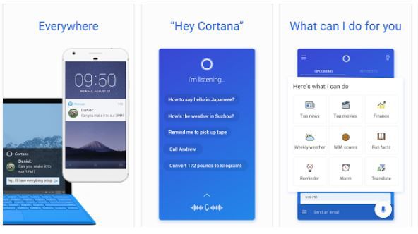 Cortana app Android Sihmar