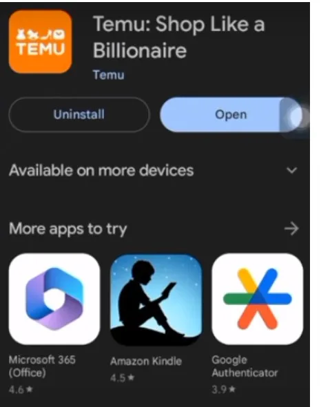 Temu app
