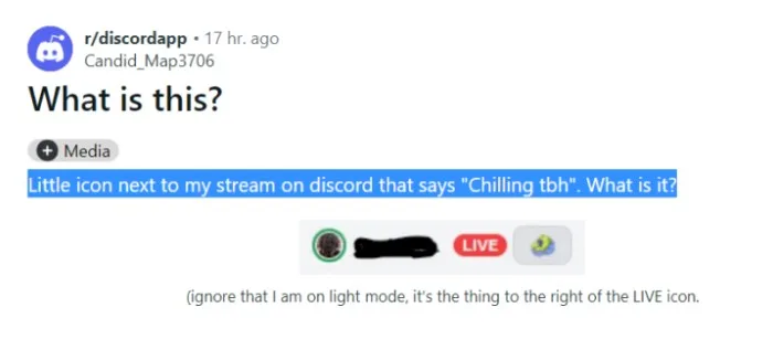 Discord Chilling TBH: Ein vorübergehender Statusindikator